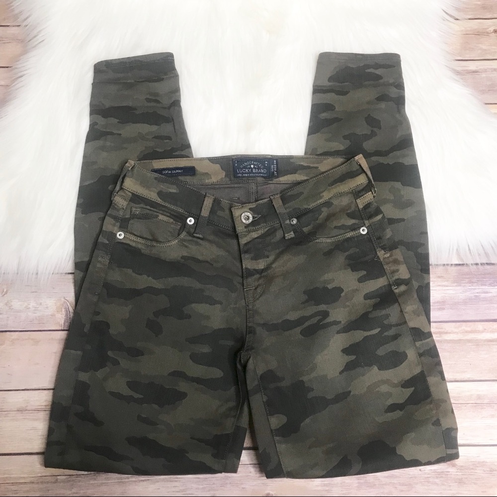 Lucky Brand Camo Sofia Skinny Jeans